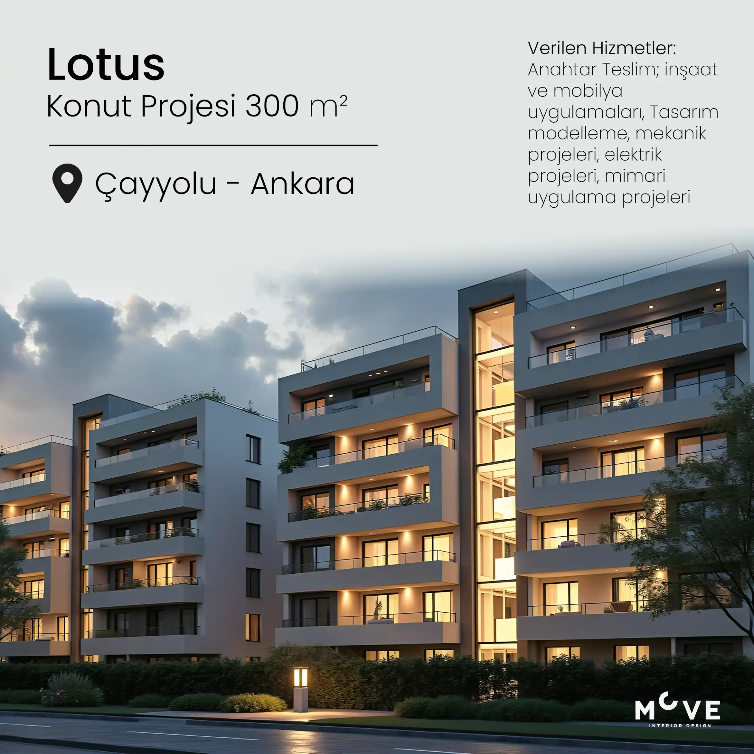 Mustafa Bey | Lotus - Anahtar Teslim Konut İç ve Dış Tasarım Projesi